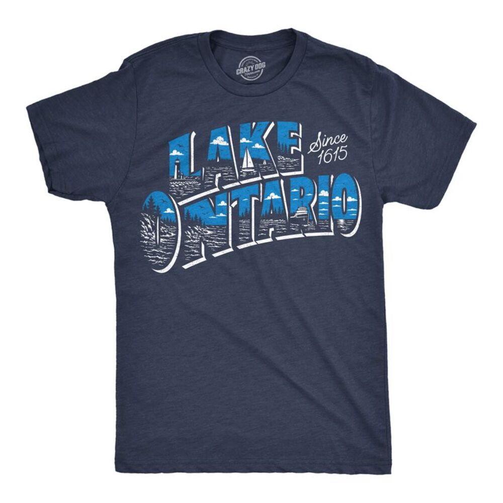 Mens Funny T Shirts Lake Ontario Since 1615 Awesome Tee For Men